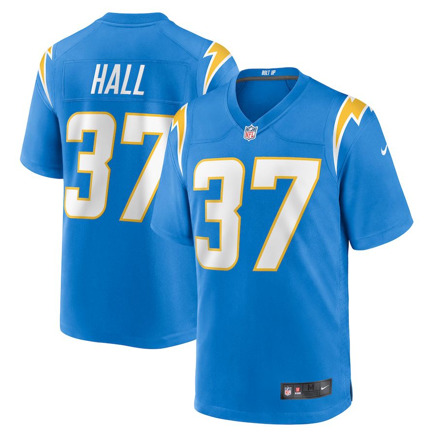 Men Los Angeles Chargers 37 Kemon Hall Nike Powder Blue Game NFL Jersey
